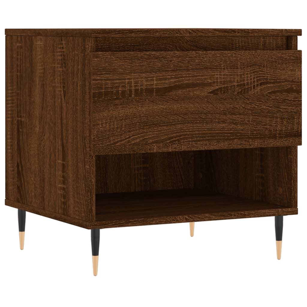 Table basse chêne marron 50x46x50 cm bois d'ingénierie - XIOS