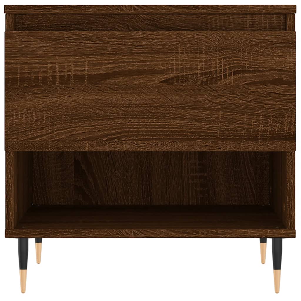 Table basse chêne marron 50x46x50 cm bois d'ingénierie - XIOS