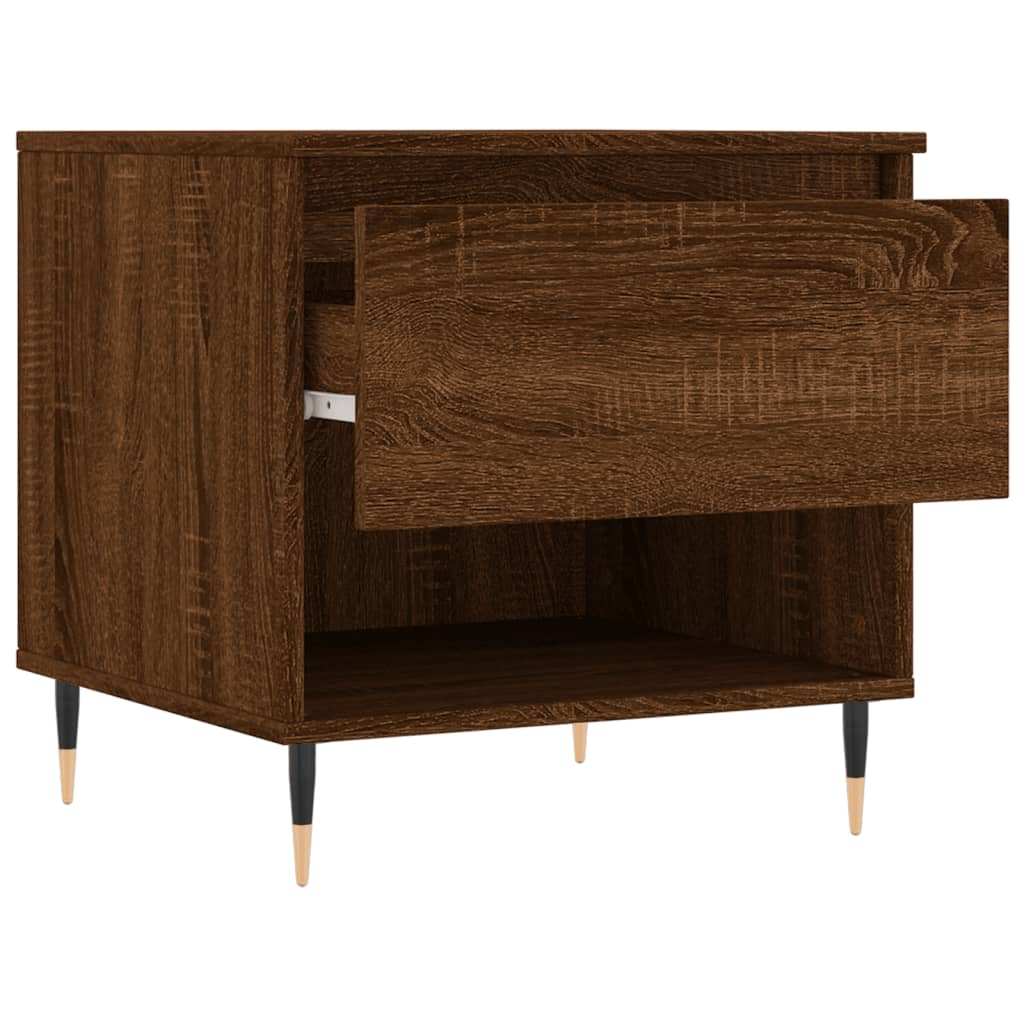 Table basse chêne marron 50x46x50 cm bois d'ingénierie - XIOS