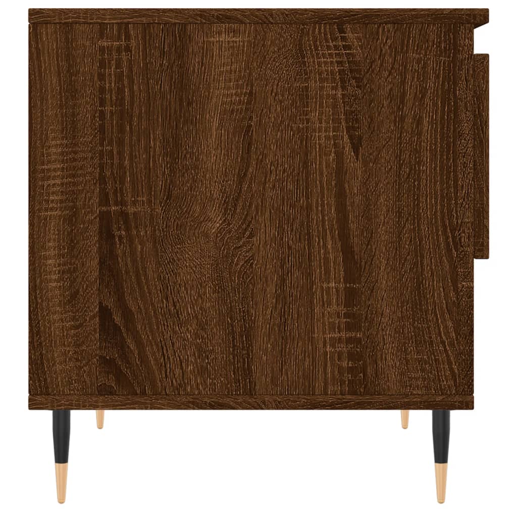 Table basse chêne marron 50x46x50 cm bois d'ingénierie - XIOS