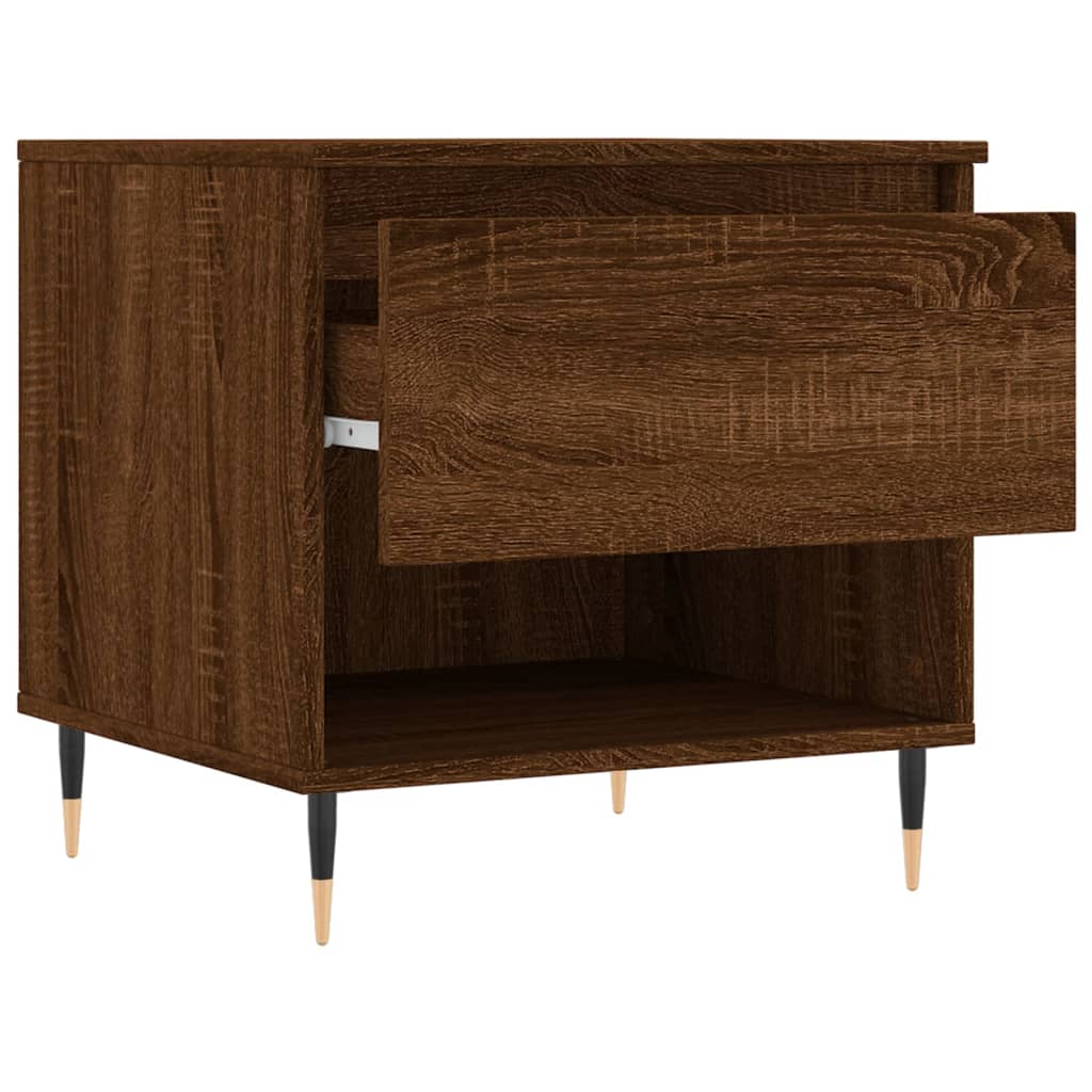 Tables basses 2 pcs chêne marron 50x46x50 cm bois d'ingénierie - XIOS