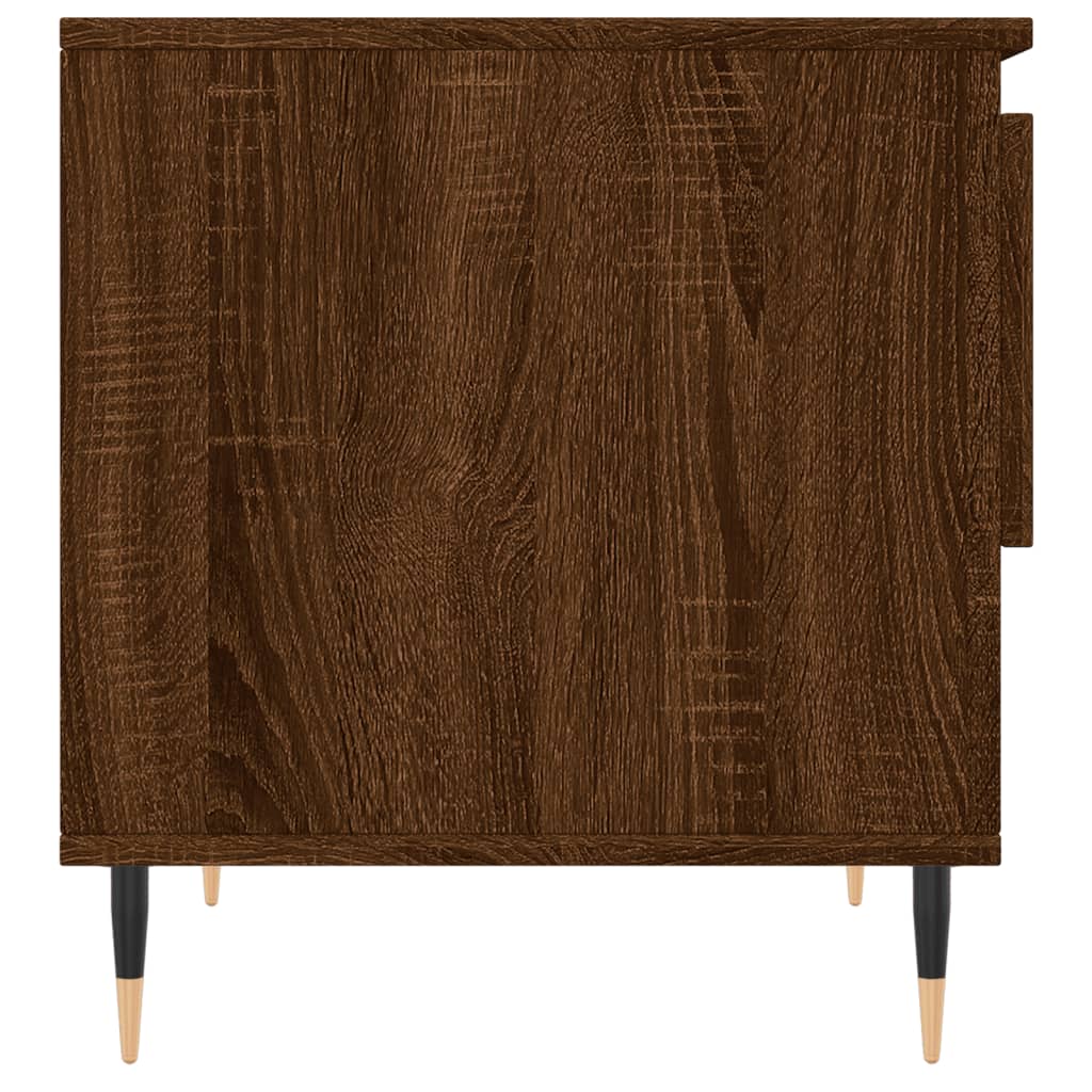 Tables basses 2 pcs chêne marron 50x46x50 cm bois d'ingénierie - XIOS