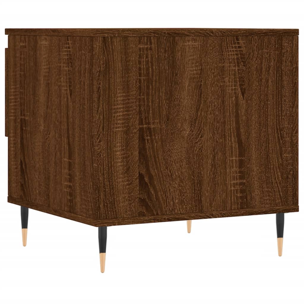 Tables basses 2 pcs chêne marron 50x46x50 cm bois d'ingénierie - XIOS