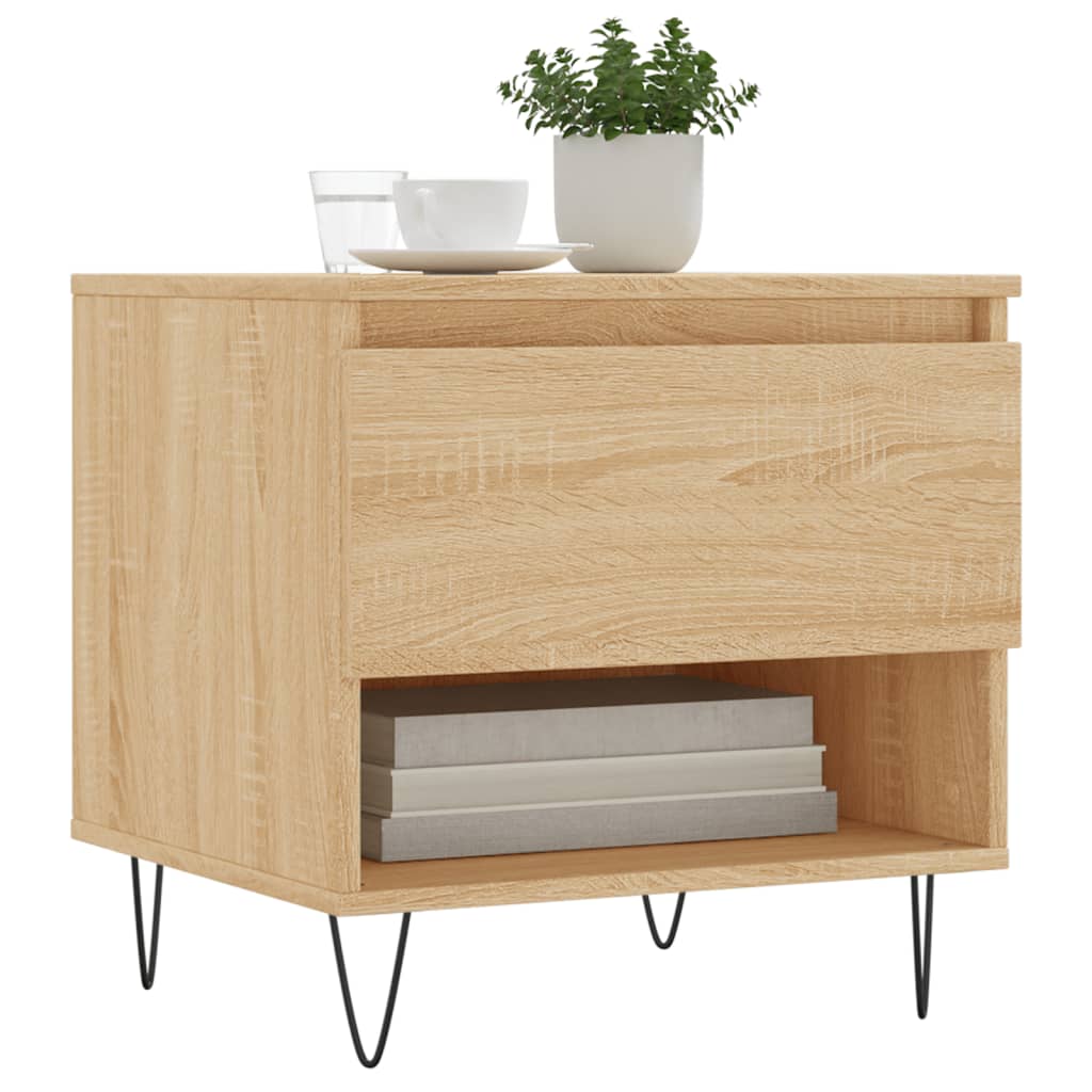 Tables basses 2 pcs chêne sonoma 50x46x50 cm bois d'ingénierie - XIOS