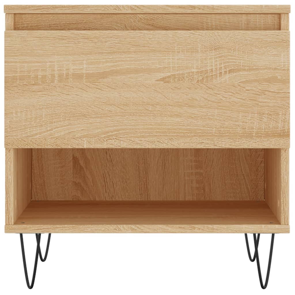 Tables basses 2 pcs chêne sonoma 50x46x50 cm bois d'ingénierie - XIOS