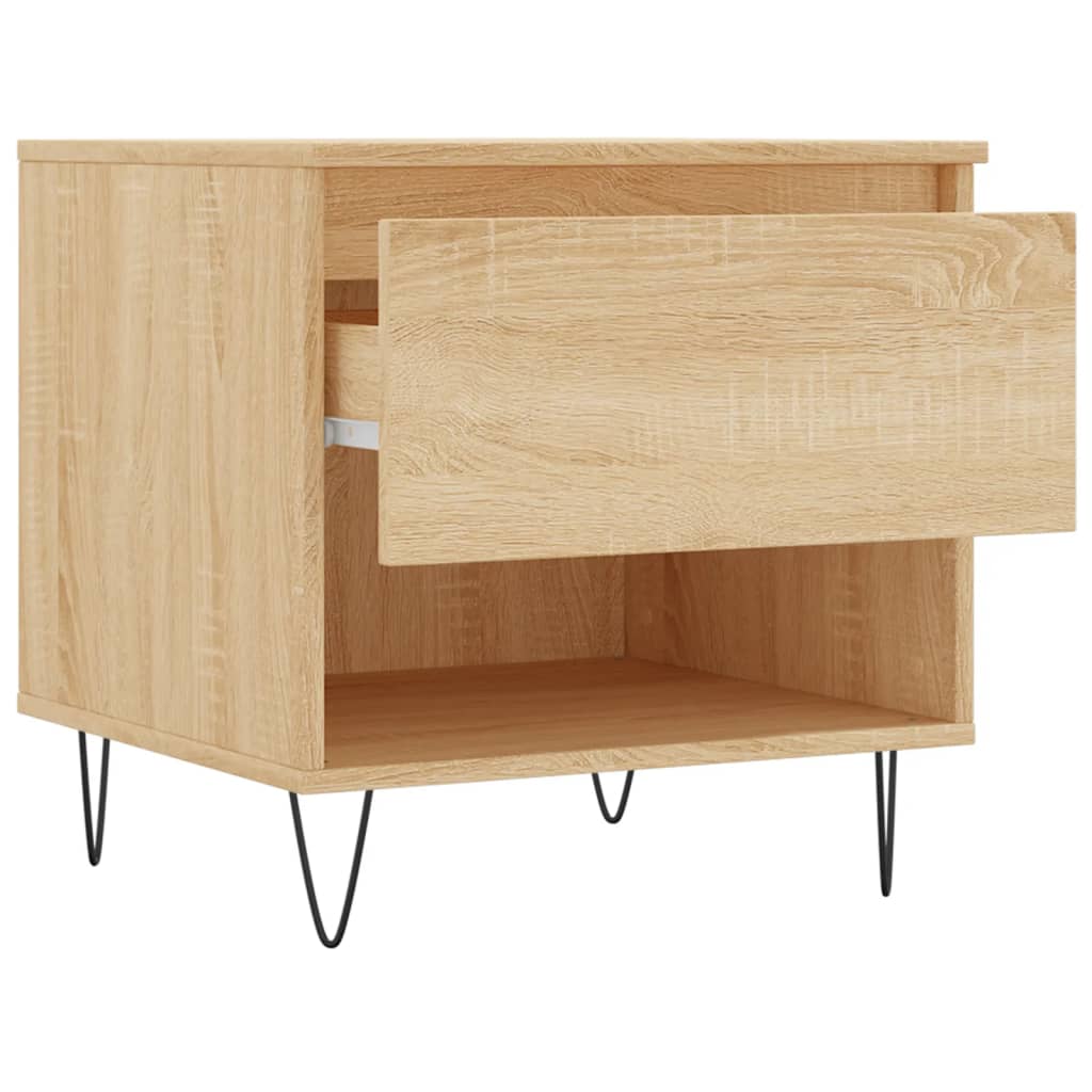 Tables basses 2 pcs chêne sonoma 50x46x50 cm bois d'ingénierie - XIOS
