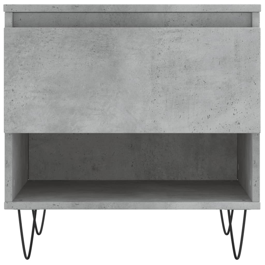 Tables basses 2 pcs gris béton 50x46x50 cm bois d'ingénierie - XIOS