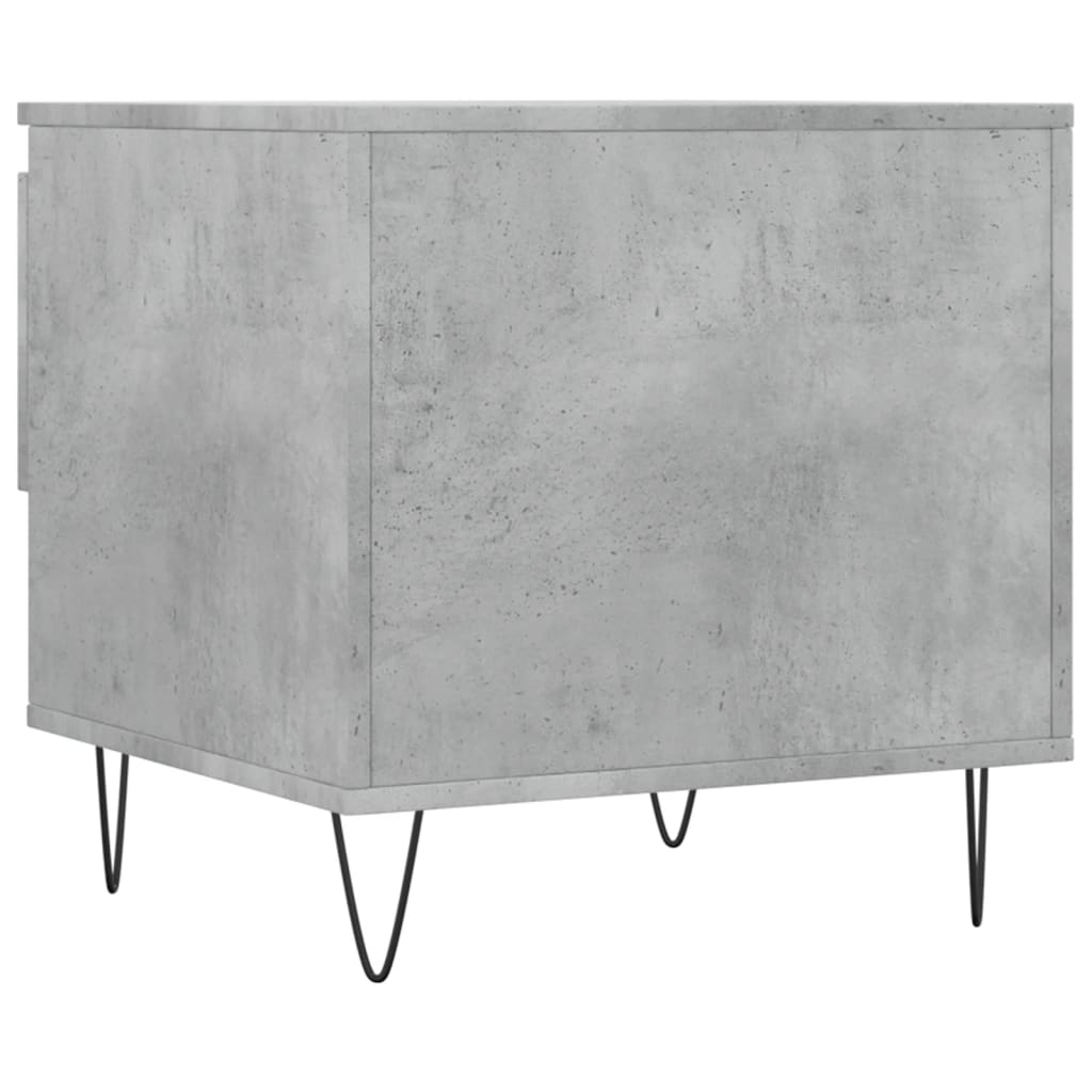 Tables basses 2 pcs gris béton 50x46x50 cm bois d'ingénierie - XIOS
