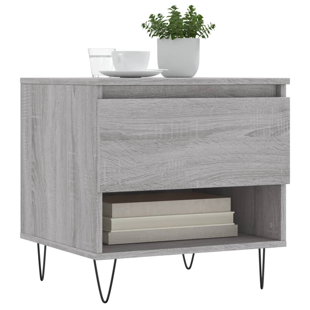 Tables basses 2 pcs sonoma gris 50x46x50 cm bois d'ingénierie - XIOS