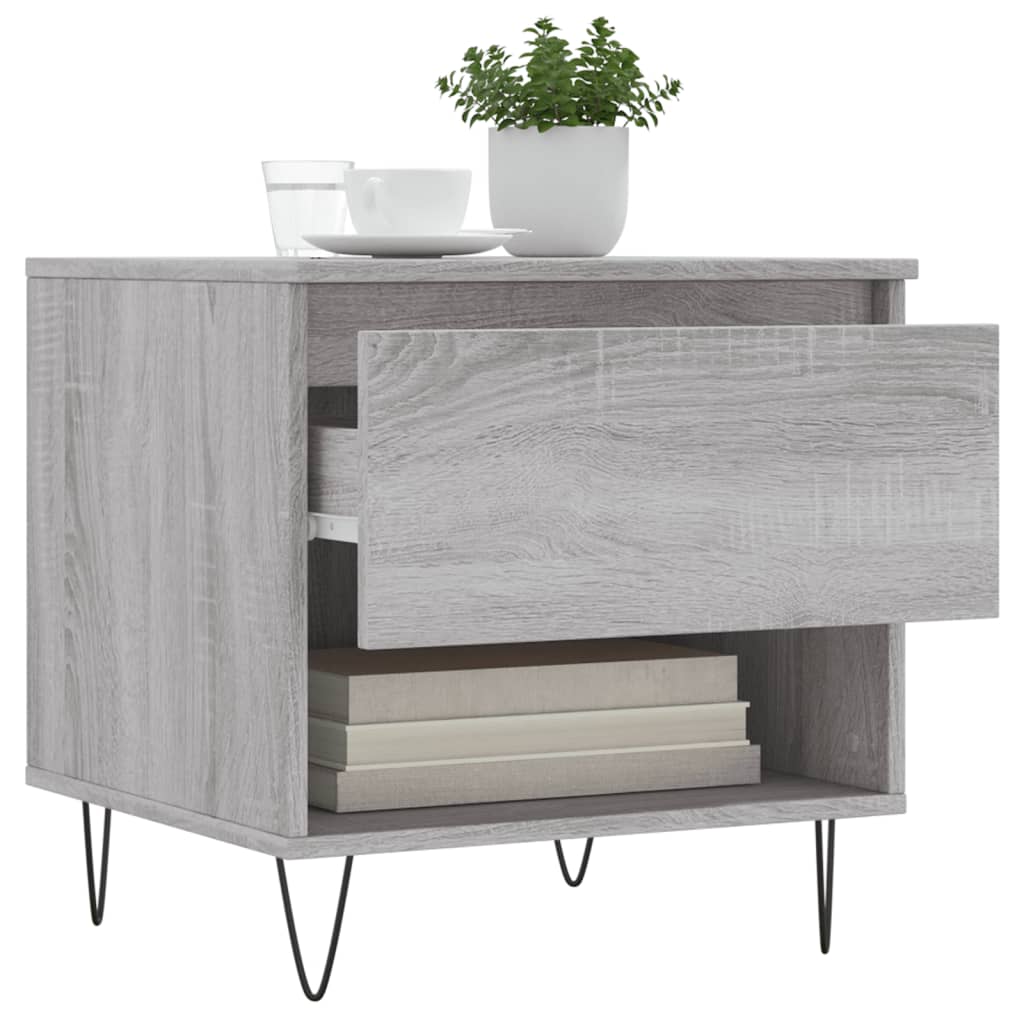 Tables basses 2 pcs sonoma gris 50x46x50 cm bois d'ingénierie - XIOS