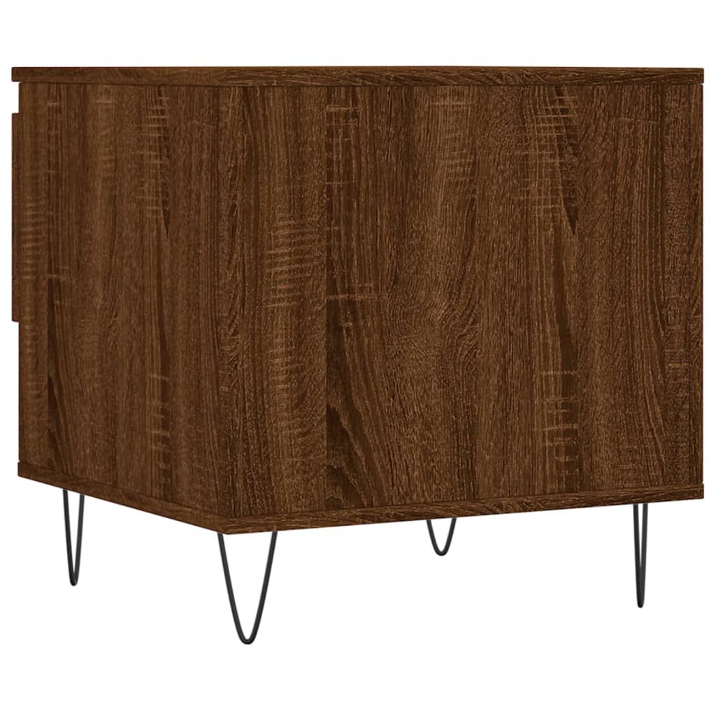 Table basse chêne marron 50x46x50 cm bois d'ingénierie - XIOS