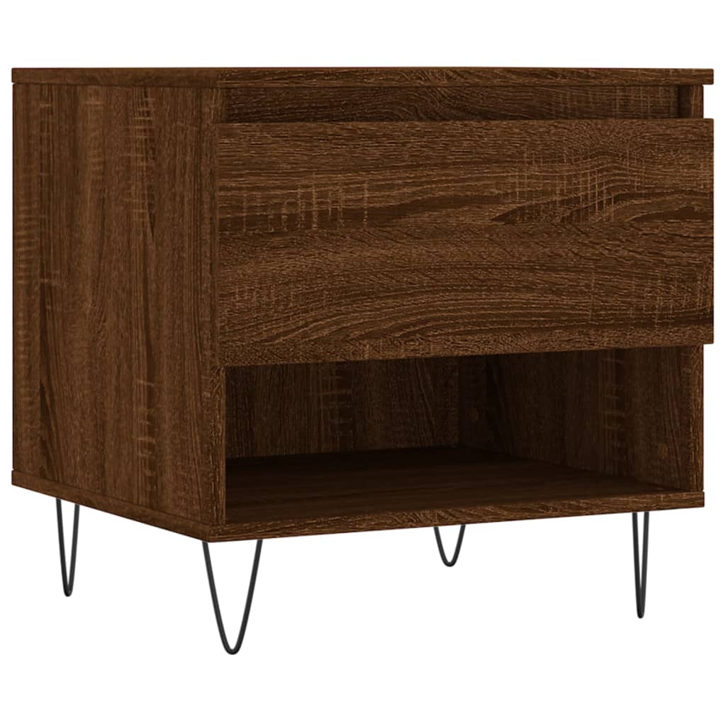 Tables basses 2 pcs chêne marron 50x46x50 cm bois d'ingénierie - XIOS