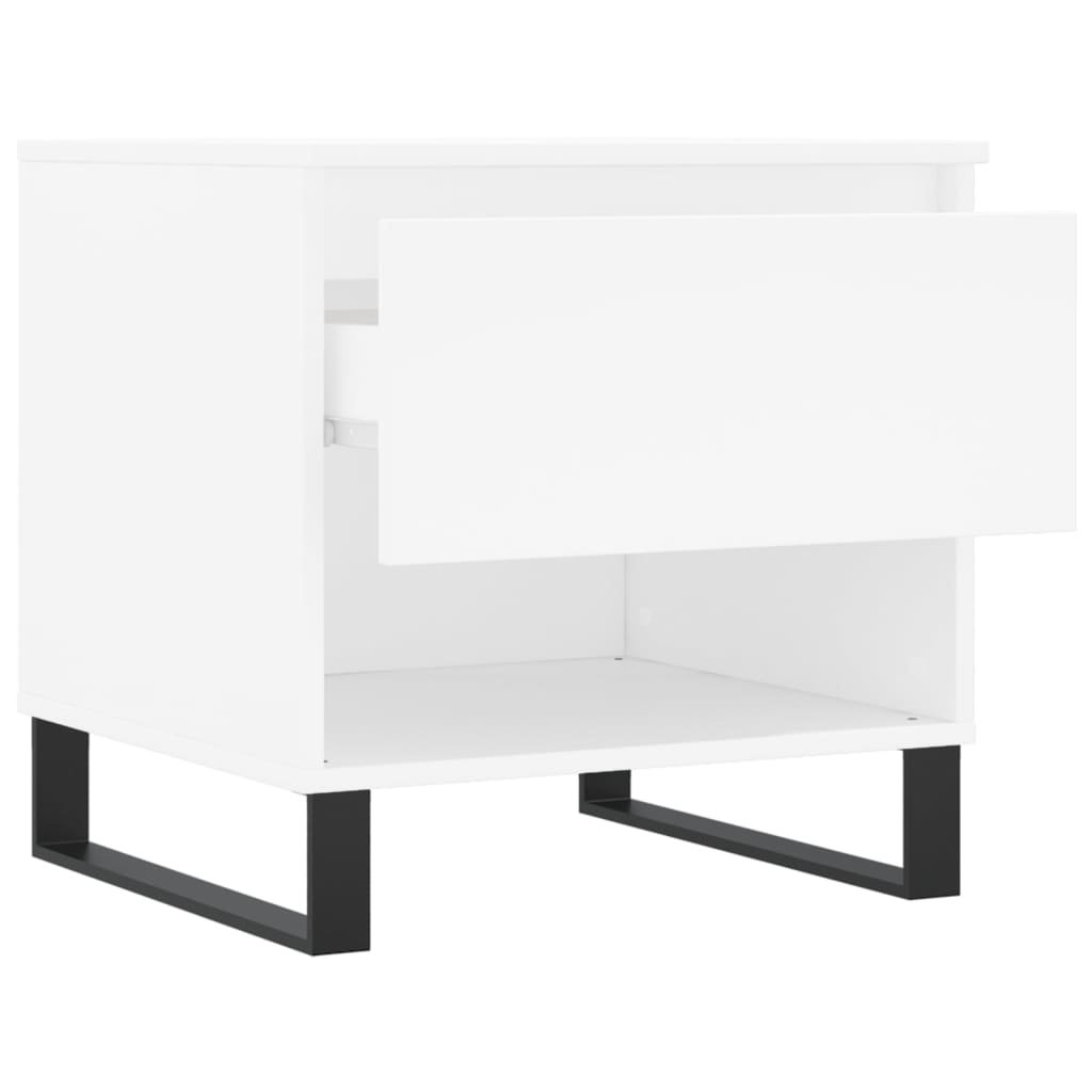 Tables basses 2 pcs blanc 50x46x50 cm bois d'ingénierie XIOS