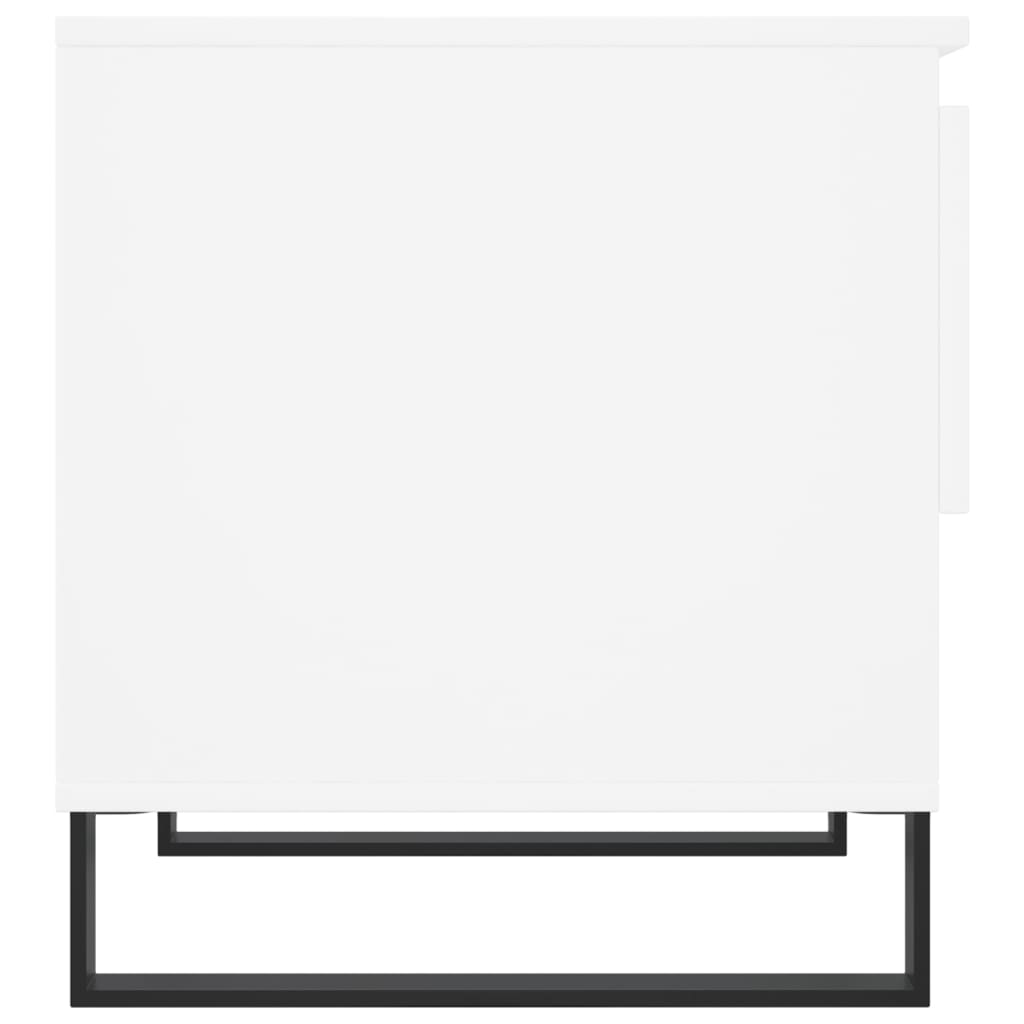 Tables basses 2 pcs blanc 50x46x50 cm bois d'ingénierie XIOS
