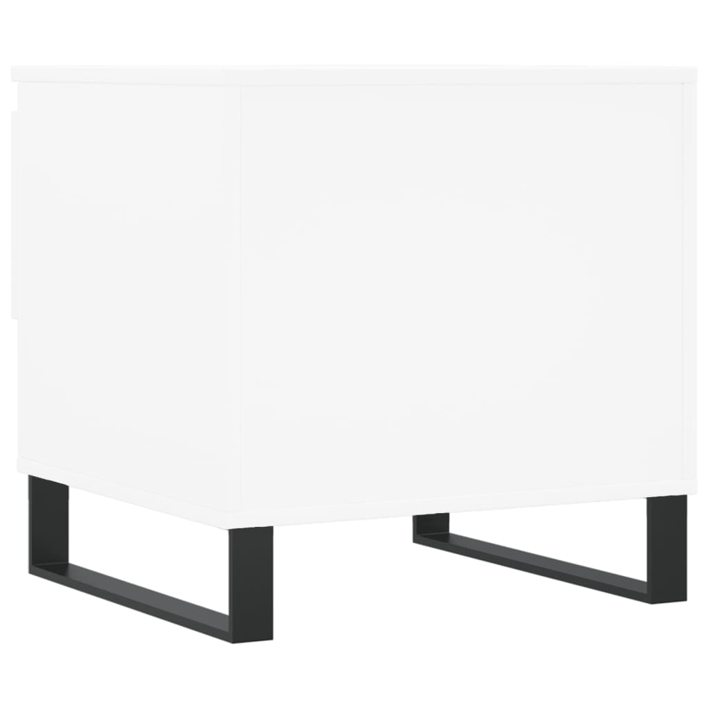 Tables basses 2 pcs blanc 50x46x50 cm bois d'ingénierie XIOS