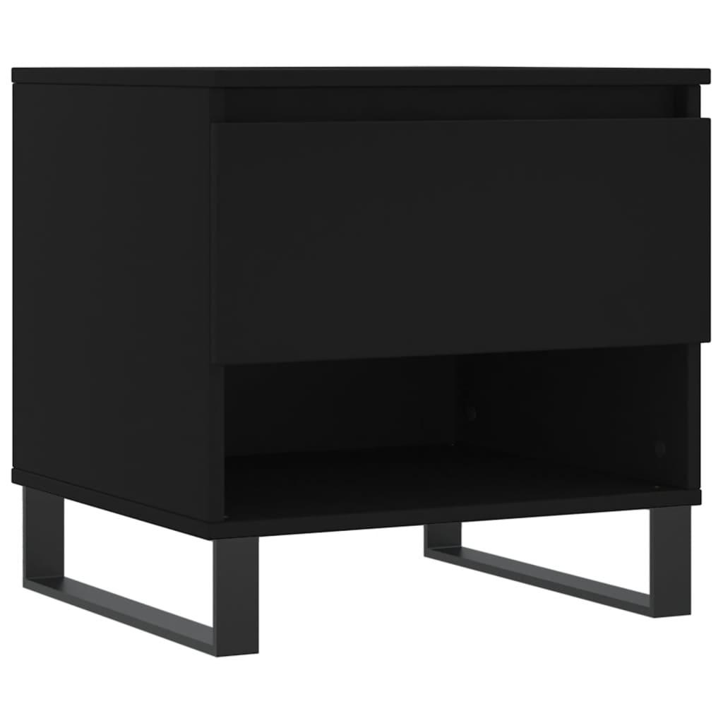 Table basse noir 50x46x50 cm bois d’ingénierie - XIOS