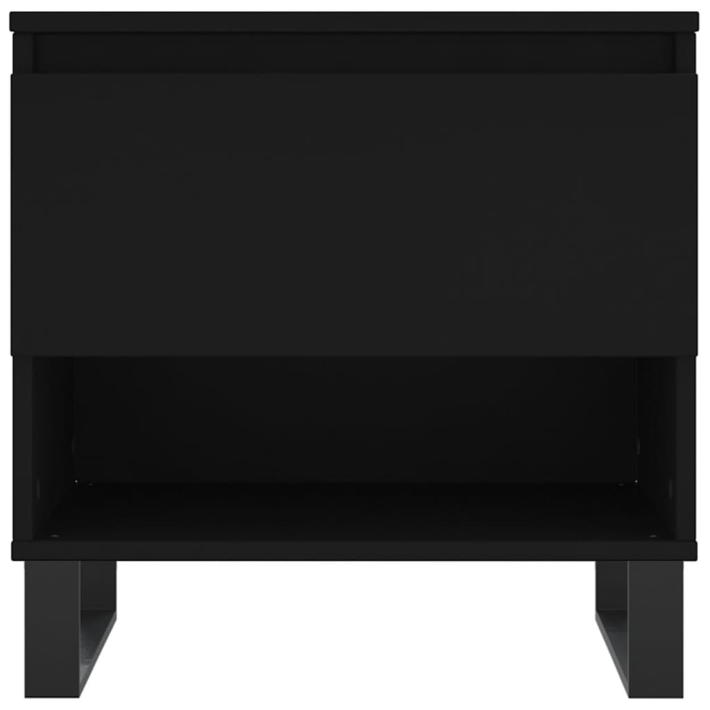 Table basse noir 50x46x50 cm bois d’ingénierie - XIOS