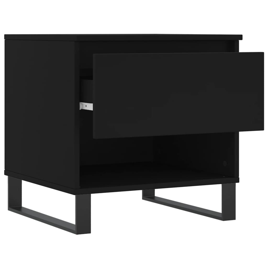 Table basse noir 50x46x50 cm bois d’ingénierie - XIOS