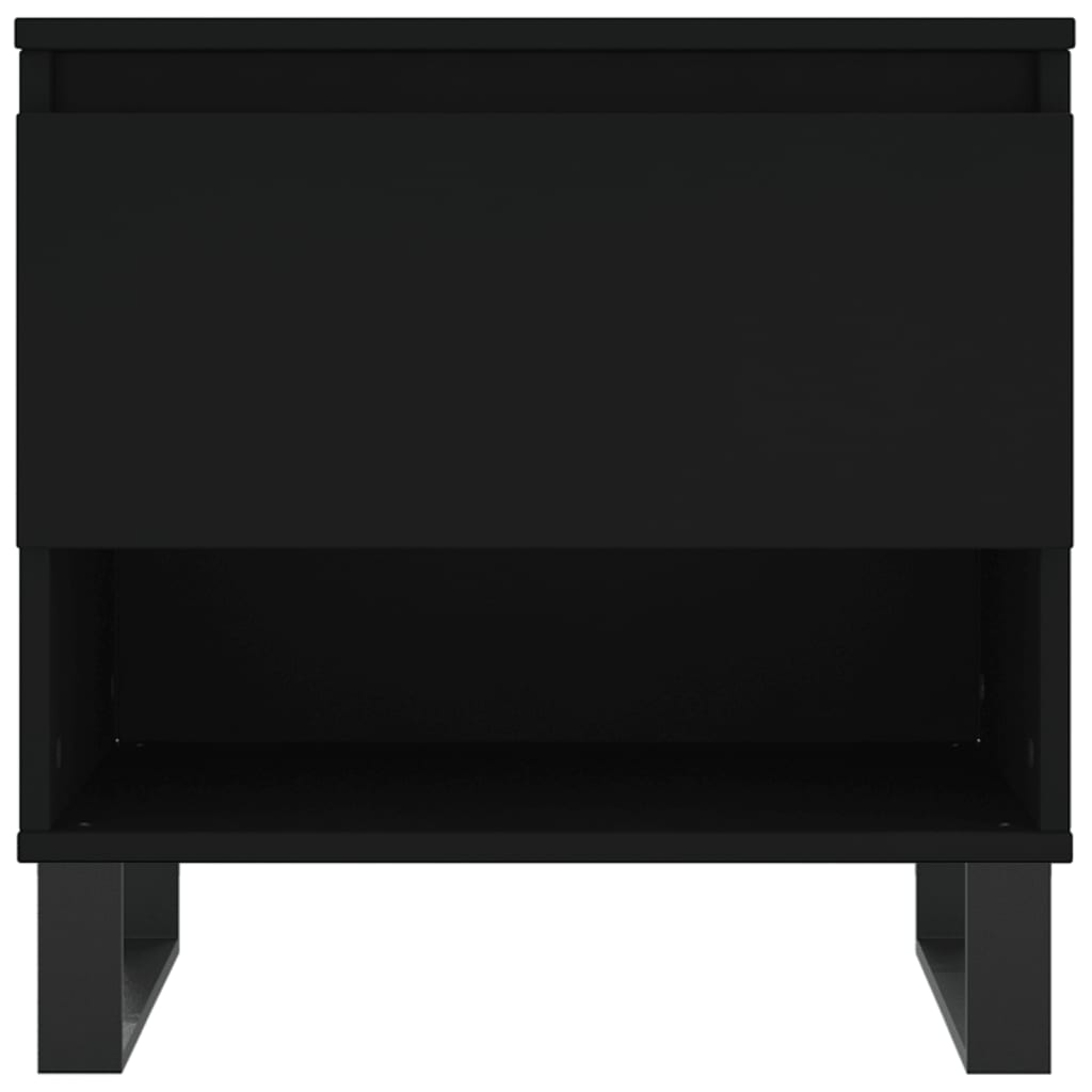 Tables basses 2 pcs noir 50x46x50 cm bois d'ingénierie - XIOS