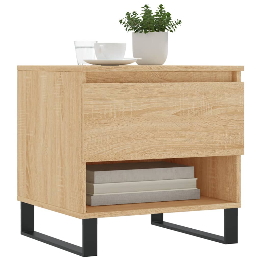 Tables basses 2 pcs chêne sonoma 50x46x50 cm bois d'ingénierie - XIOS