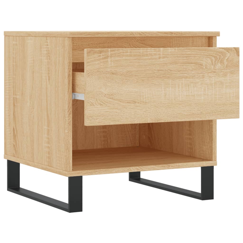 Tables basses 2 pcs chêne sonoma 50x46x50 cm bois d'ingénierie - XIOS