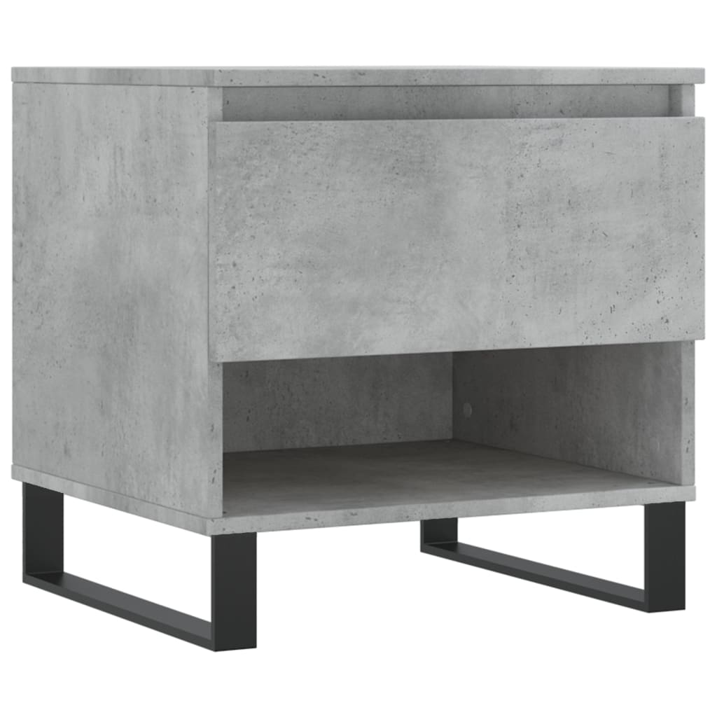 Tables basses 2 pcs gris béton 50x46x50 cm bois d'ingénierie - XIOS