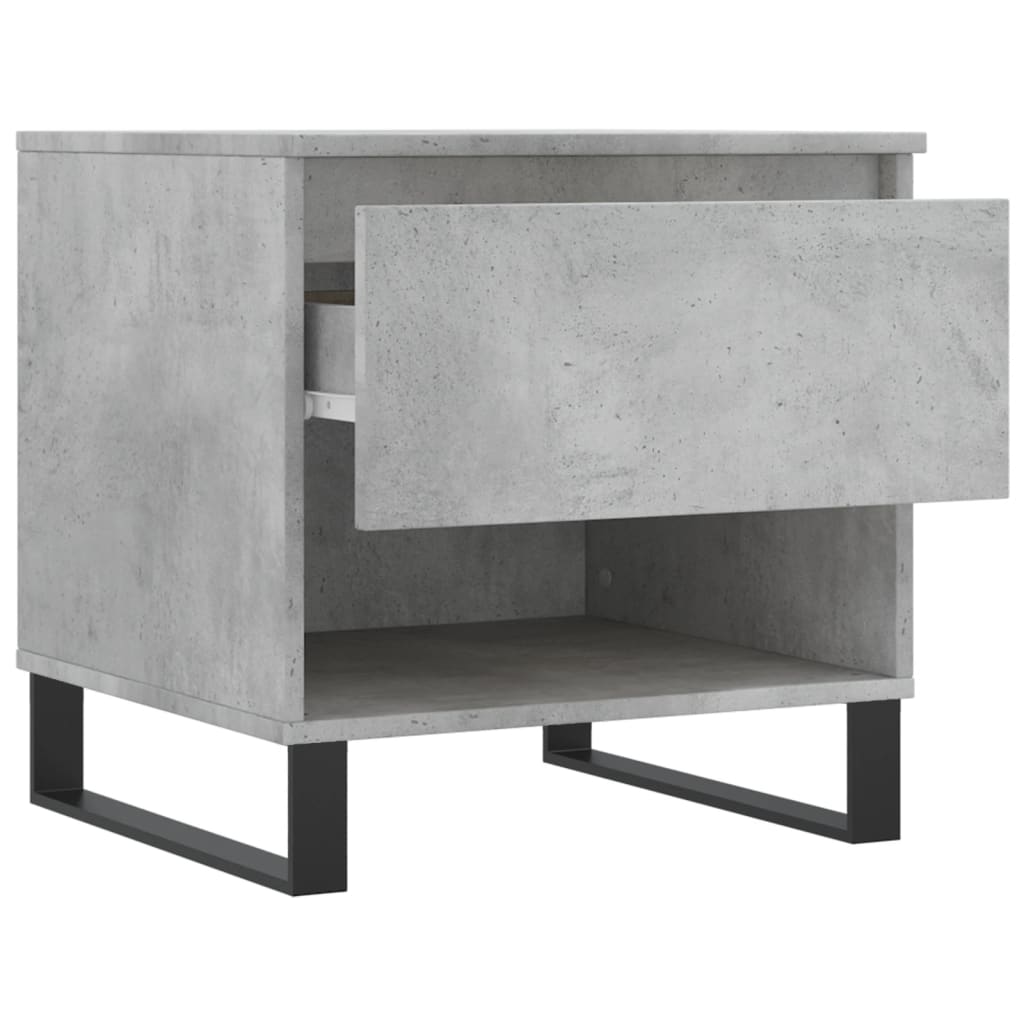 Tables basses 2 pcs gris béton 50x46x50 cm bois d'ingénierie - XIOS