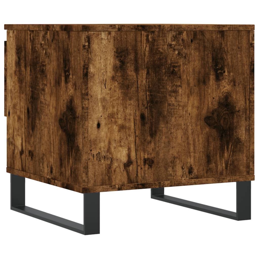 Tables basses 2 pcs chêne fumé 50x46x50 cm bois d'ingénierie - XIOS