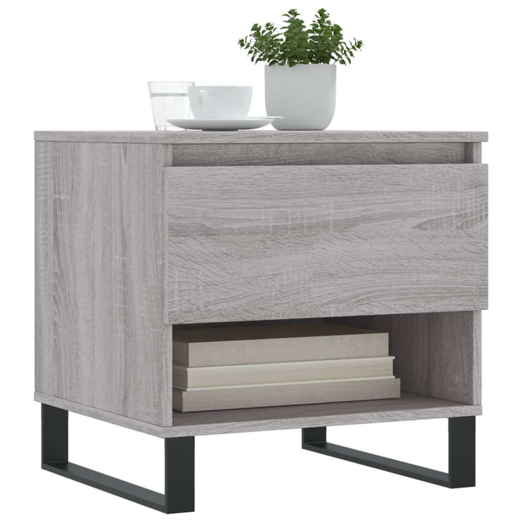 Tables basses 2 pcs sonoma gris 50x46x50 cm bois d'ingénierie - XIOS