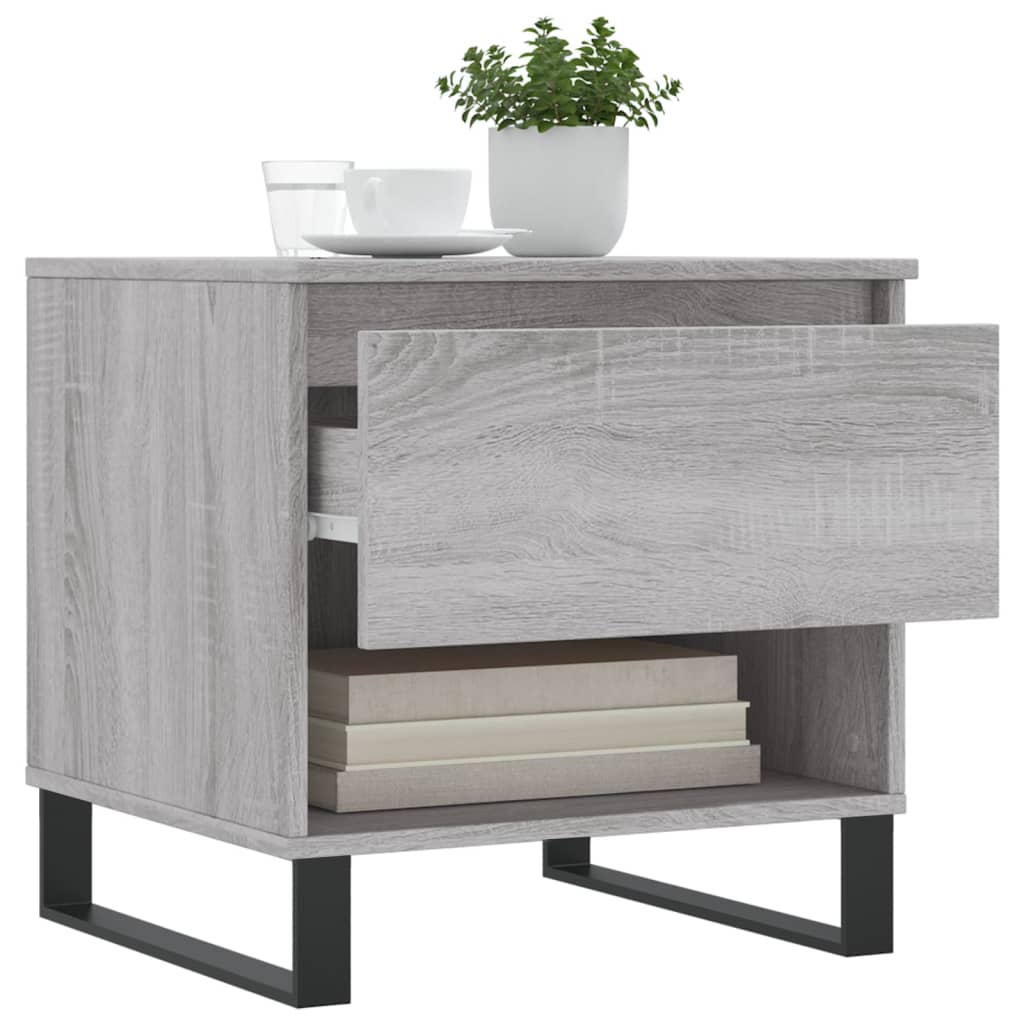 Tables basses 2 pcs sonoma gris 50x46x50 cm bois d'ingénierie - XIOS