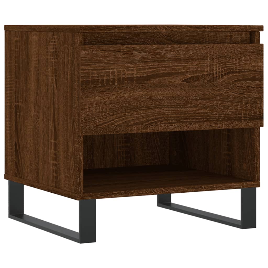 Table basse chêne marron 50x46x50 cm bois d'ingénierie - XIOS