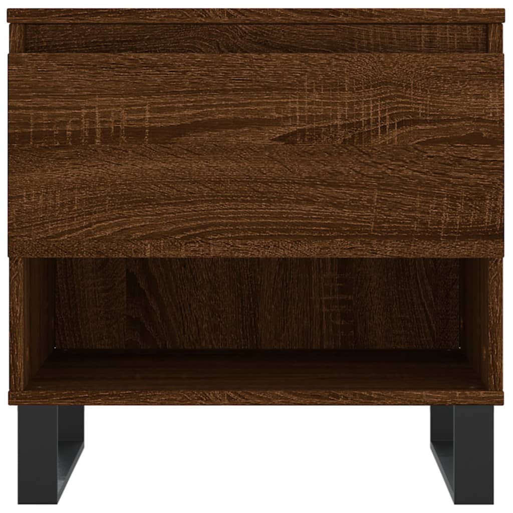 Table basse chêne marron 50x46x50 cm bois d'ingénierie - XIOS