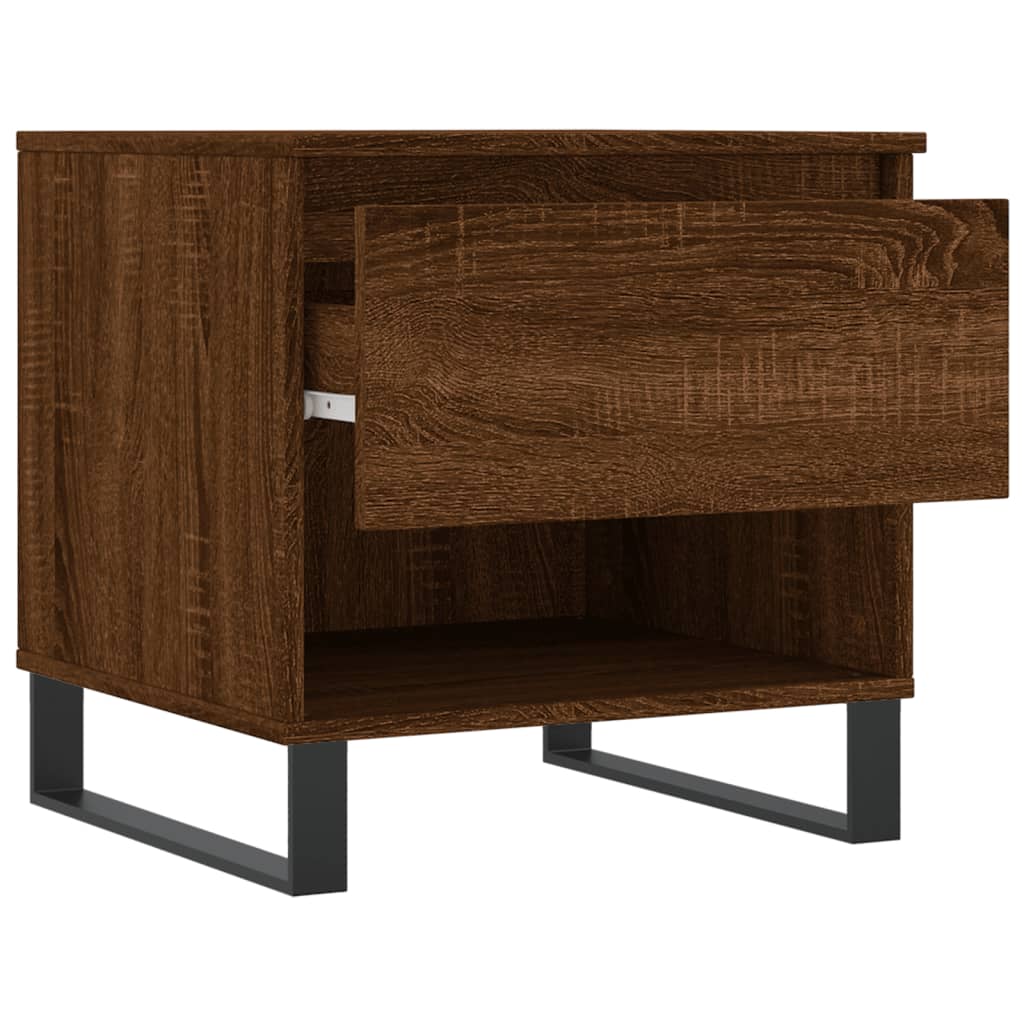 Table basse chêne marron 50x46x50 cm bois d'ingénierie - XIOS