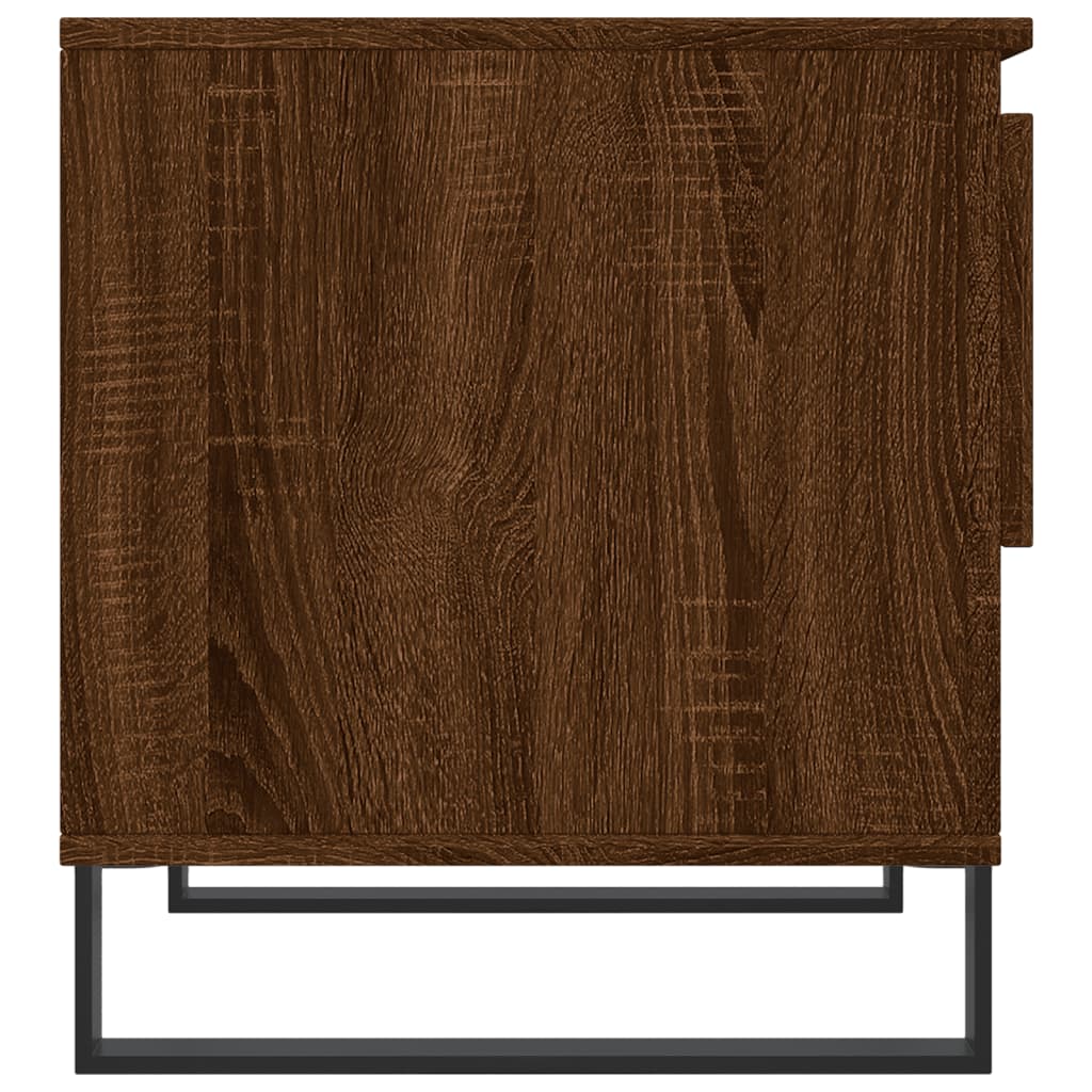 Table basse chêne marron 50x46x50 cm bois d'ingénierie - XIOS
