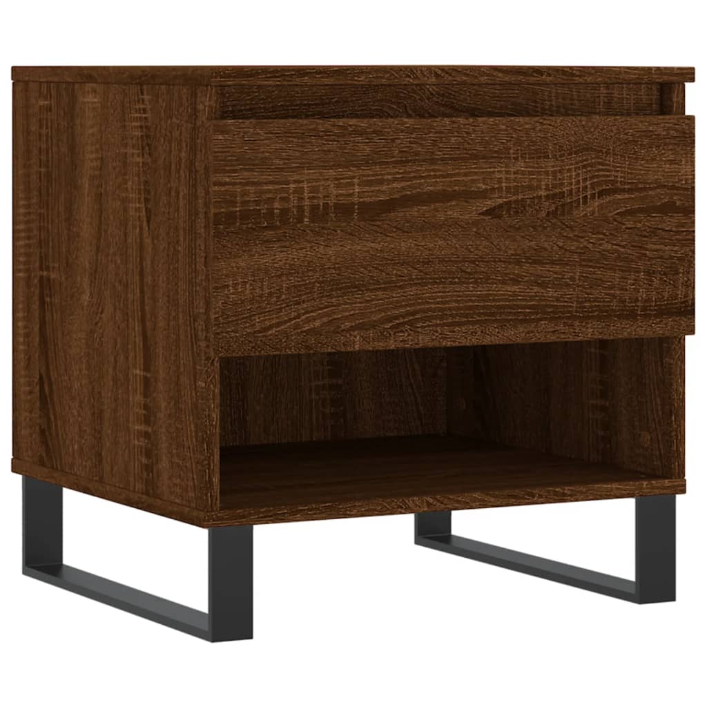 Tables basses 2 pcs chêne marron 50x46x50 cm bois d'ingénierie - XIOS