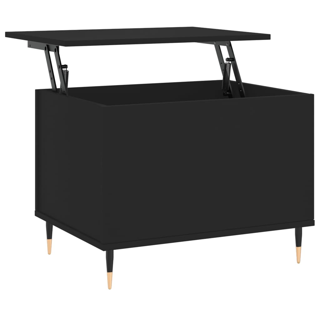 Table basse Noir 60x44,5x45 cm Bois d'ingénierie - XIOS