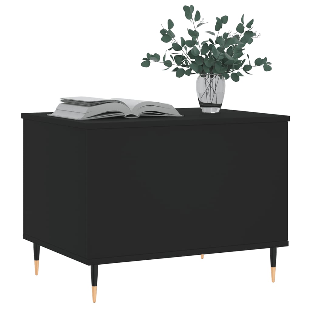Table basse Noir 60x44,5x45 cm Bois d'ingénierie - XIOS