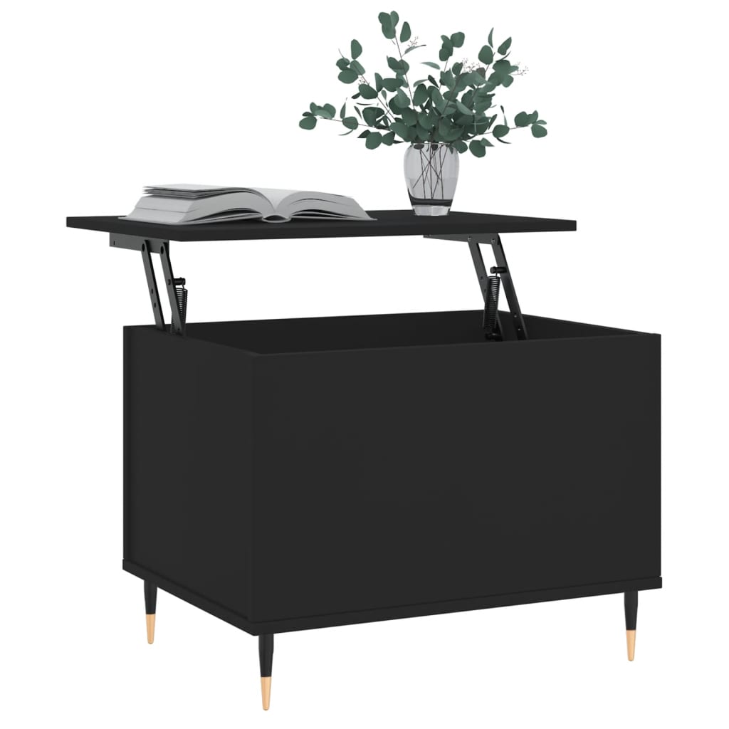 Table basse Noir 60x44,5x45 cm Bois d'ingénierie - XIOS