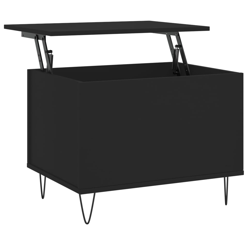 Table basse Noir 60x44,5x45 cm Bois d'ingénierie - XIOS