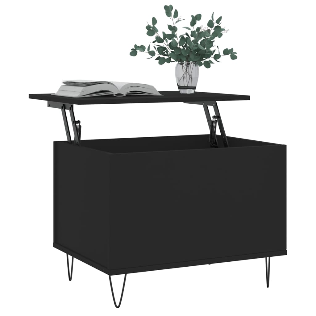 Table basse Noir 60x44,5x45 cm Bois d'ingénierie - XIOS