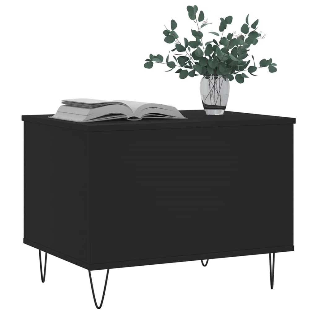 Table basse Noir 60x44,5x45 cm Bois d'ingénierie - XIOS