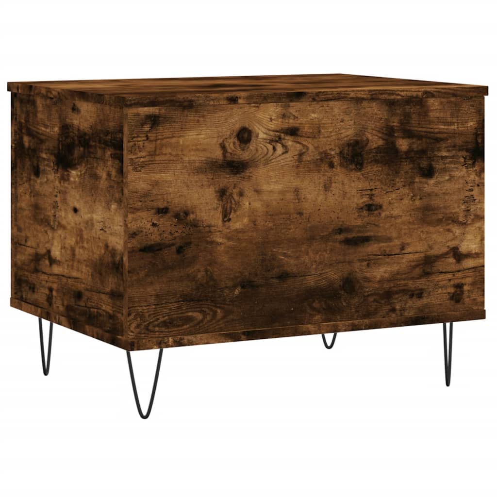 Table basse Chêne fumé 60x44,5x45 cm Bois d'ingénierie - XIOS