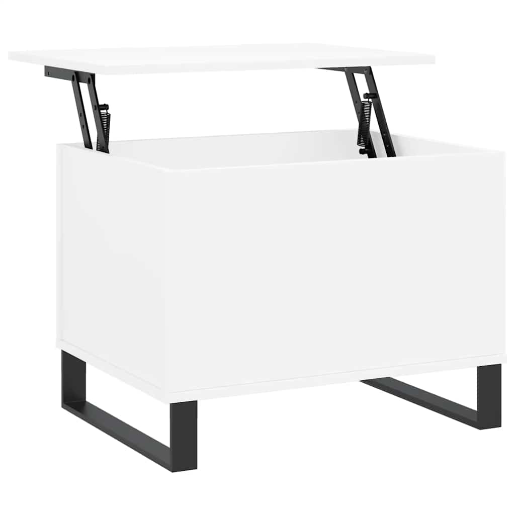 Table basse Blanc 60x44,5x45 cm Bois d'ingénierie - XIOS