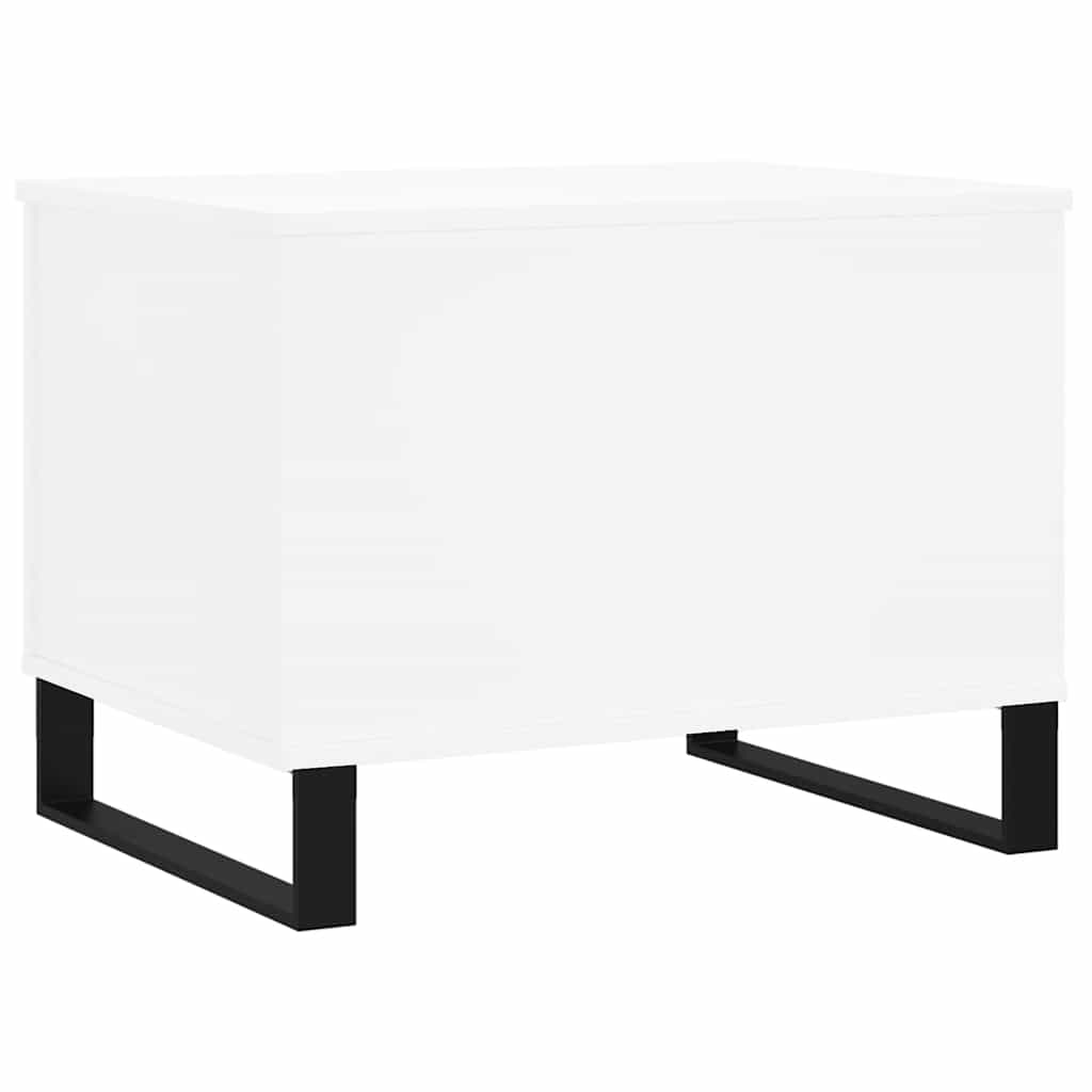 Table basse Blanc 60x44,5x45 cm Bois d'ingénierie - XIOS