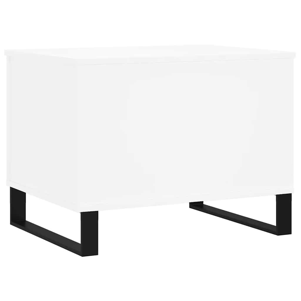 Table basse Blanc 60x44,5x45 cm Bois d'ingénierie - XIOS