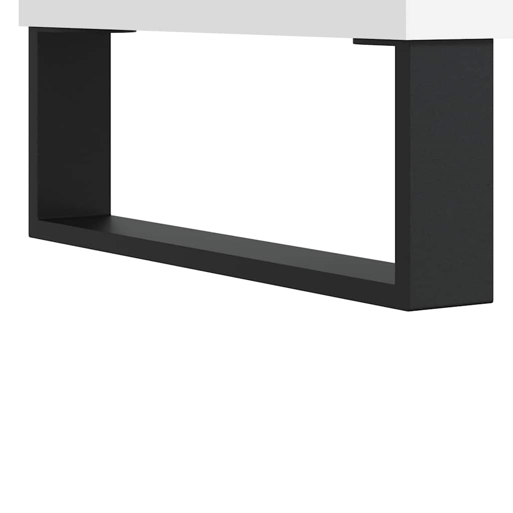 Table basse Blanc 60x44,5x45 cm Bois d'ingénierie - XIOS