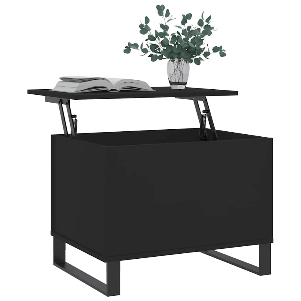 Table basse Noir 60x44,5x45 cm Bois d'ingénierie - XIOS