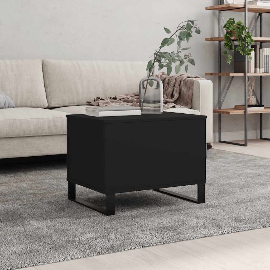 Table basse Noir 60x44,5x45 cm Bois d'ingénierie - XIOS