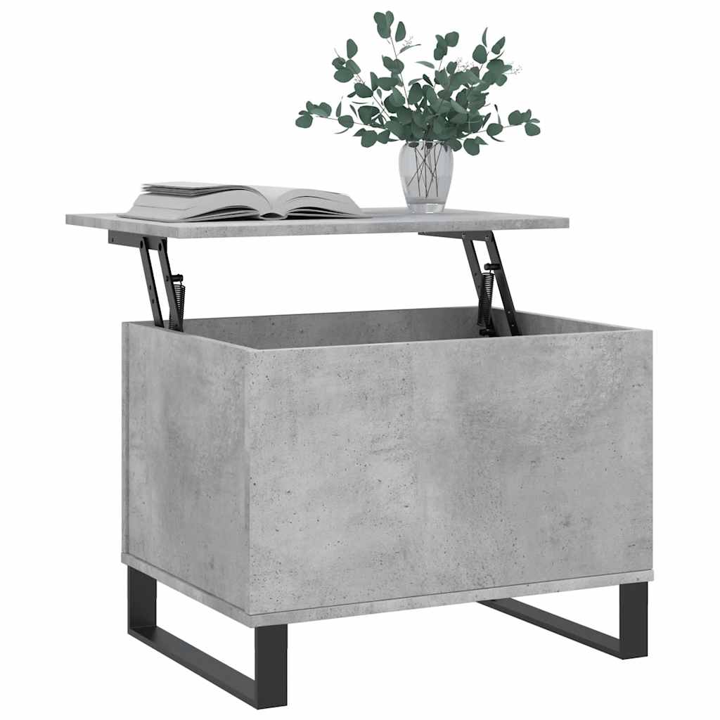 Table basse Gris béton 60x44,5x45 cm Bois d'ingénierie - XIOS