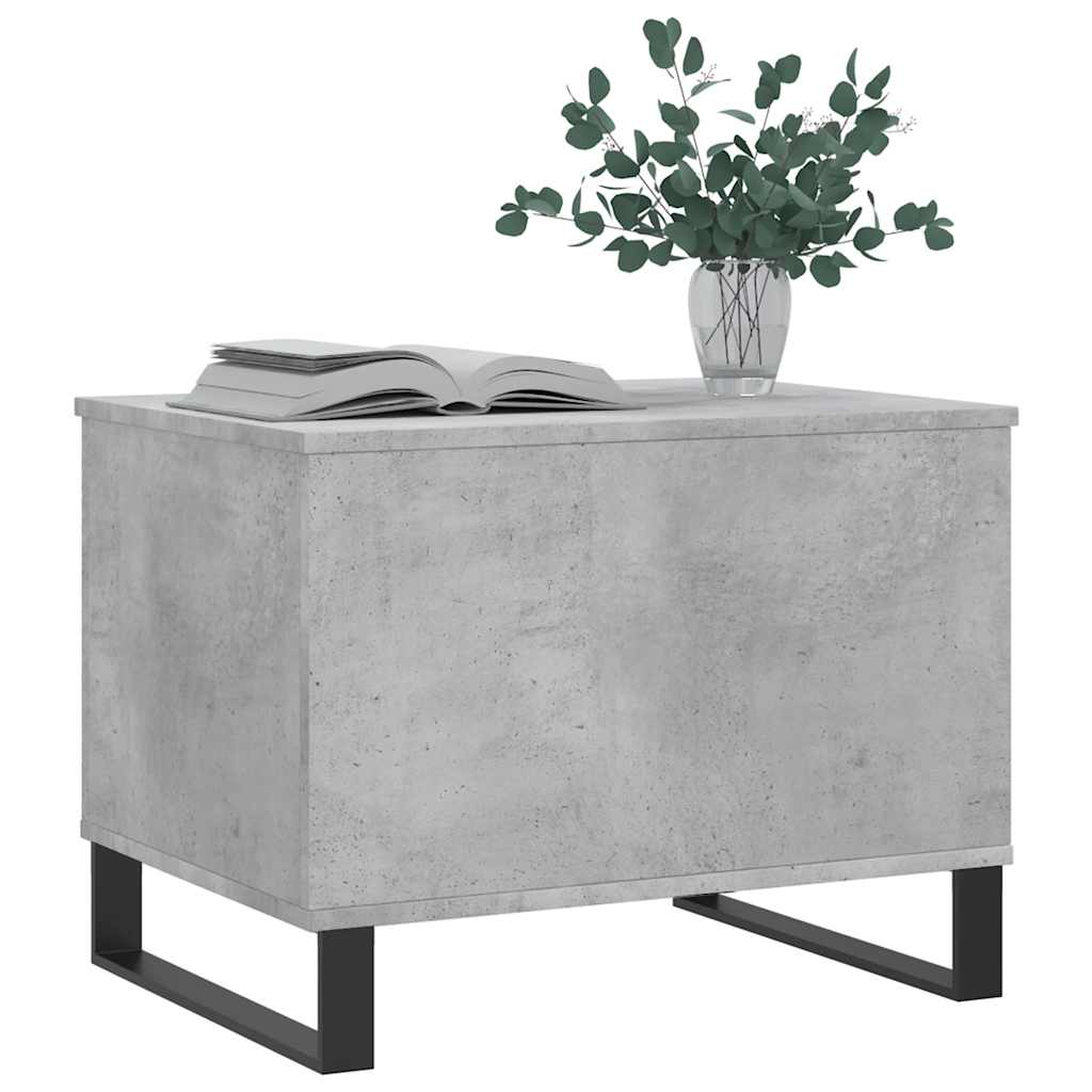 Table basse Gris béton 60x44,5x45 cm Bois d'ingénierie - XIOS